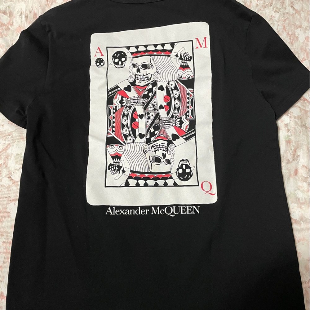 Men’s Alexander McQueen T-Shirt with Card Graphic